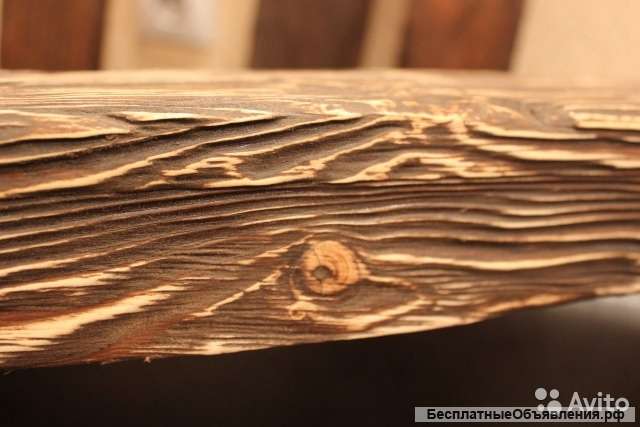 Старение древесины брашировка