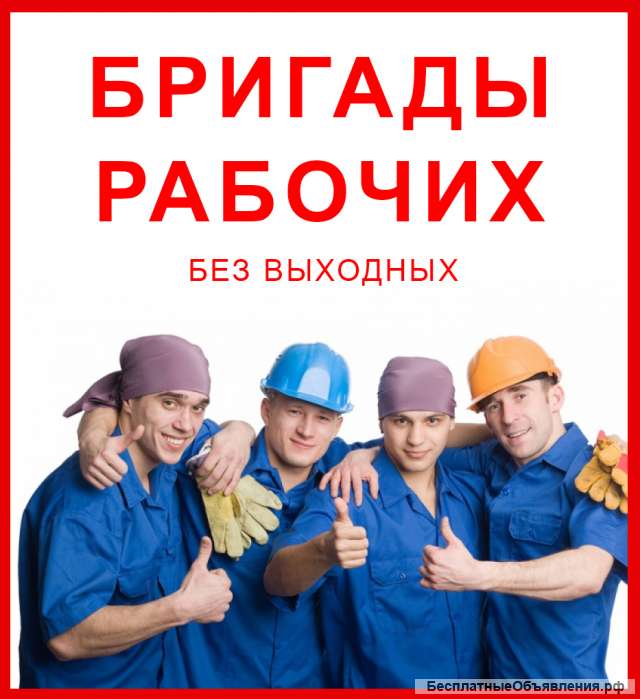 Бригада разнорабочих выполнит любые виды земельных работ