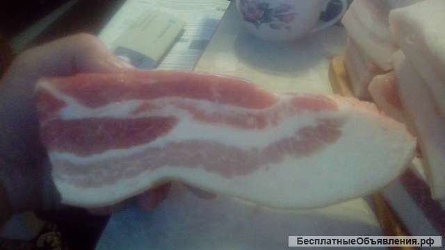 Свинина в полутушах и разделанная