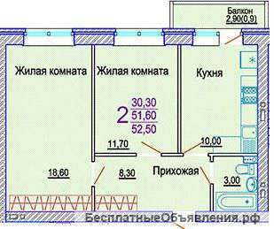 2-ком.квартира ул.Комарова