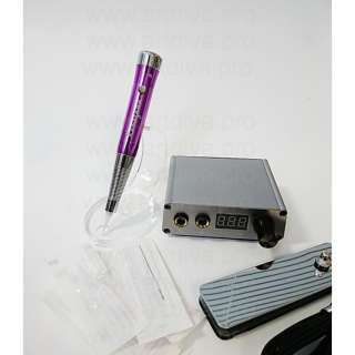 Перманентная машинка Kanagawa Ultra для татуажа с блоком питания Power