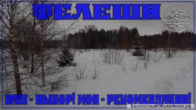Лучшие участки в Смоленском районе - Телеши, ул. Ягодная, от 13 соток, ИЖС, коммуникации