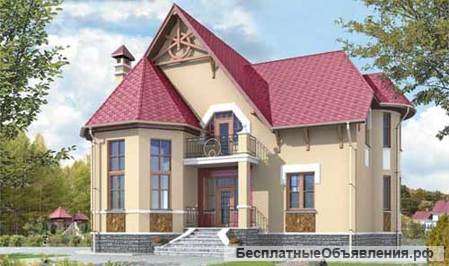 Проект дома из газобетона в романтическом стиле