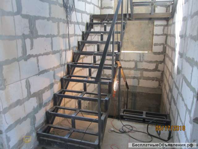 Металлокаркасы лестниц любой сложности