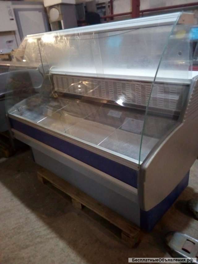 Холодильная витрина б/у Айсберг 160 см (синяя)