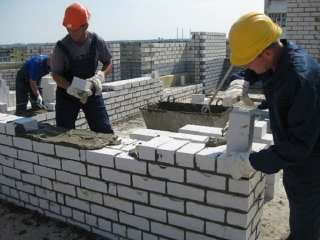 Кладка перегородок, кирпича, пеноблоков