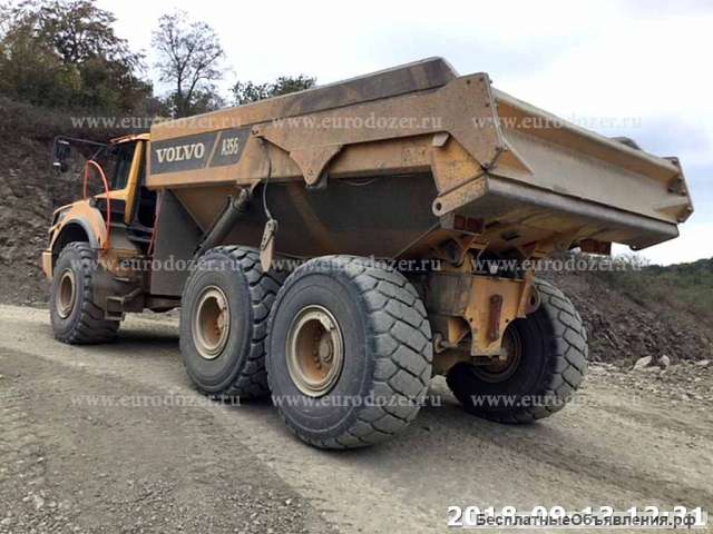 Сочлененный самосвал VOLVO 35, 2015 г, 9300 м/ч, из Европы