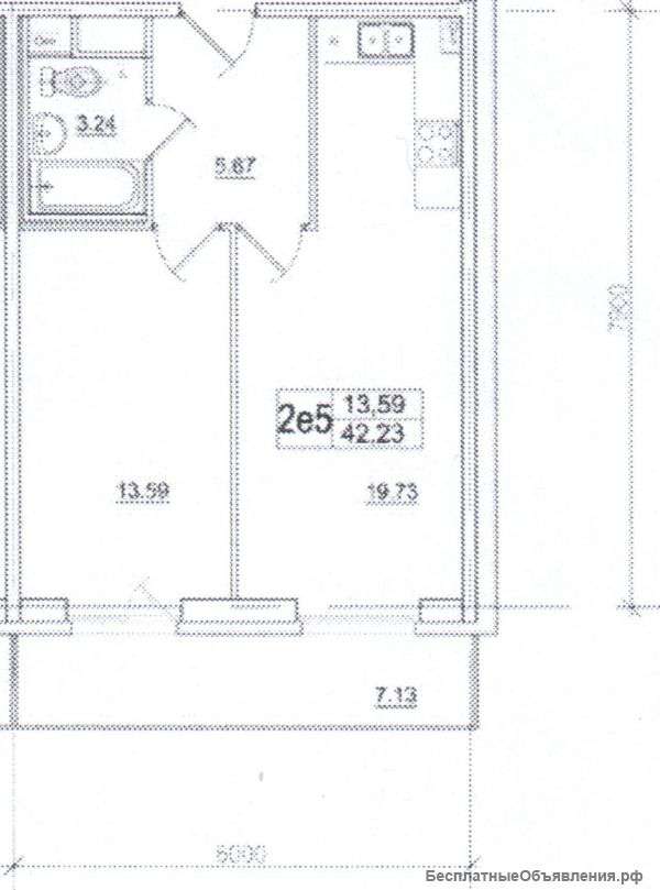 ЕВРО двушка 43 кв