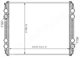 FREIGHTLINER CENTURY FL112 FLD COLUMBIA 97- радиатор охлаждения двигателя грузовик FR0002 для FREI