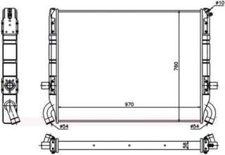 SCANIA 3 P /R /T-SERIES 89-95 радиатор охлаждения двигателя для грузовика SC0003 для SCANIA 3 P /R