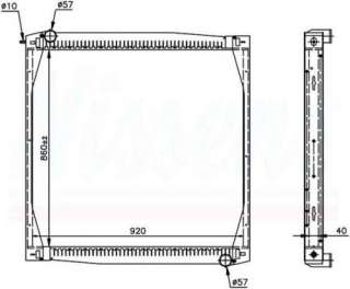 SCANIA 4 R /T-SERIES 95-04 радиатор охлаждения двигателя для грузовика SC0002, 640690 для SCANIA 4R