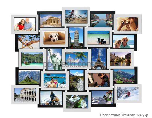 Настенная мультирамка Венге на 25 фото - Киев, Украина