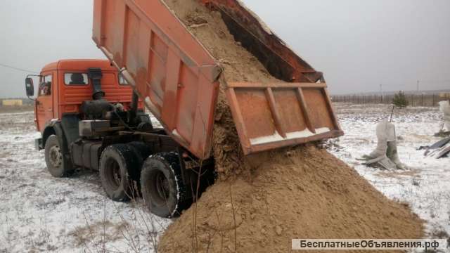 Доставка песка в Дмитровском районе и по северу московской области