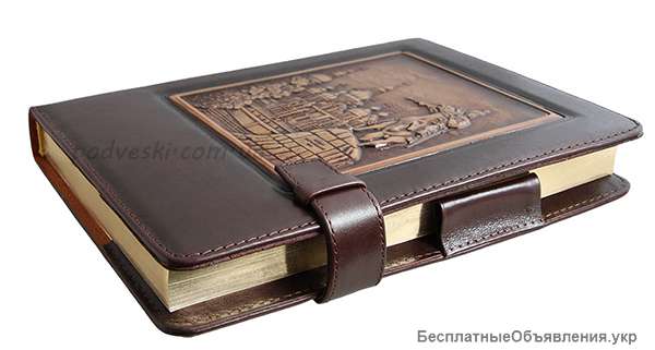 Кожаный ежедневник Памятник Богдану Хмельницкому