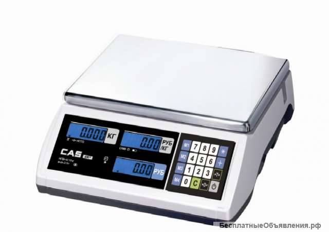 Весы торговые новые ER JR-6CB RS (Корея) CAS