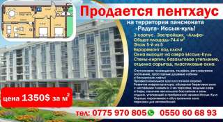 Пентхаус на территории пансионата «Радуга» Иссык-куль