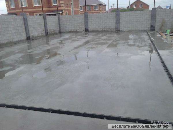Бетонирование: площадок, дорожек, дворов