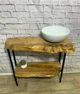 Мебель для ванной комнаты из массива ценных пород дерева