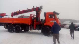 Манипулятор, вышка 20м, бур бурением до 15м, КАМАЗ вездеход грузоподъемностью 6т