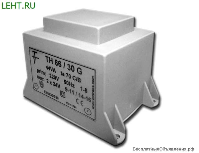 Малогабаритные трансформаторы для печатных плат ТН 66/30 G