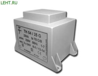 Малогабаритные трансформаторы для печатных плат ТН 54/25 G