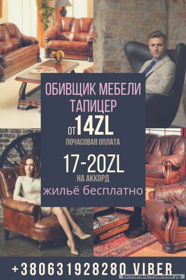 Обивщик мебели/тапицер
