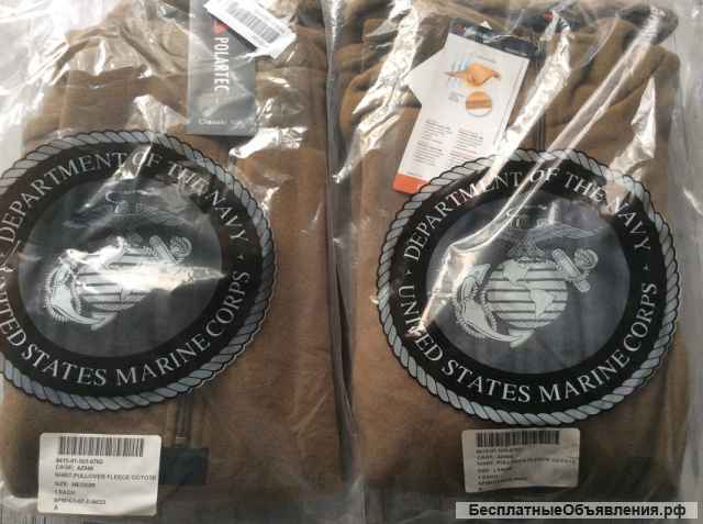 Флисовый пуловер USMC Polartec 100 Half Zip Peckham Industries