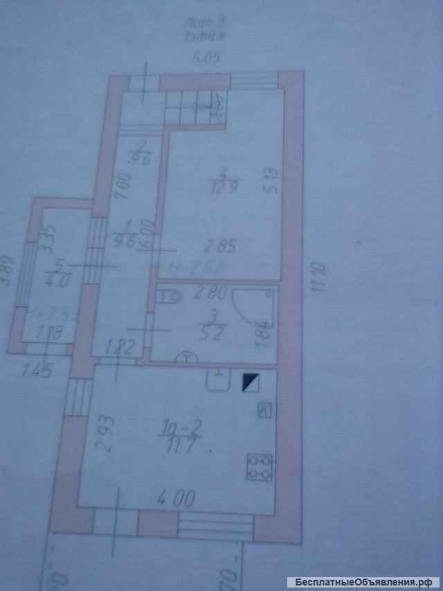 2 эт. кирп. дом, Центр, Мечникова, 90/45/12 Цена: 4000000