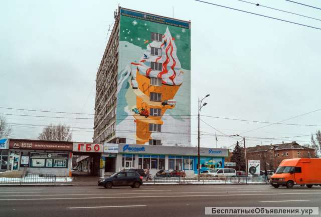 Художественная роспись на фасадах, домов, офисов, заведений, школ. Муралы под заказ по Укрине.