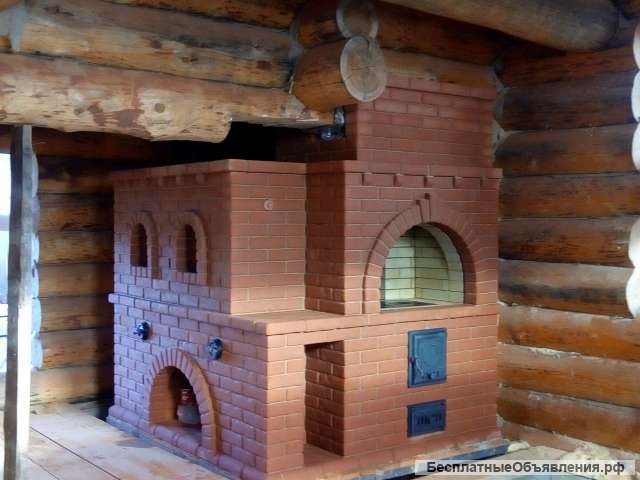 Барбекю из кирпича, монтаж банных печей