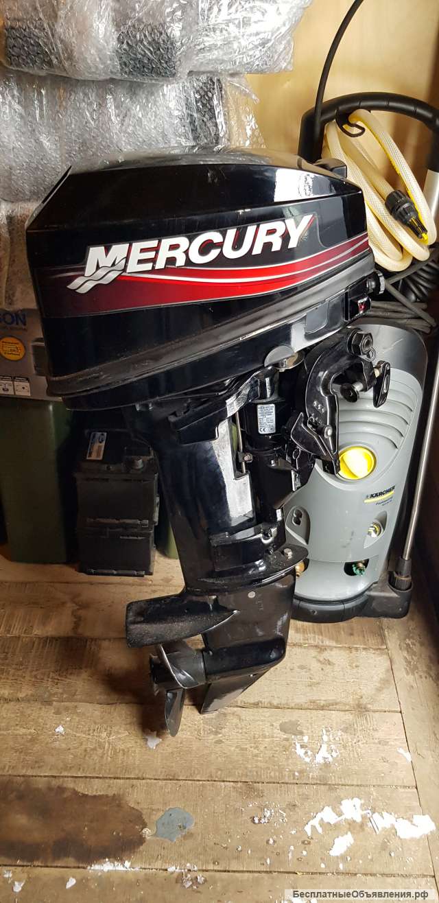Лодочный мотор Mercury 15M USA, объем 262 см3, нога 381 мм