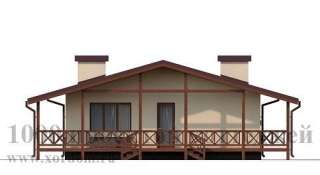 Проект одноэтажного, кирпичного дома на 70 кв. м