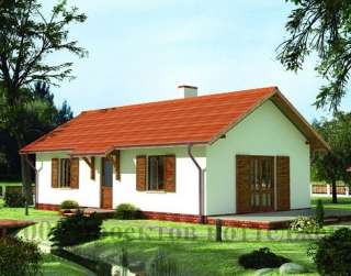 Кирпичный дом 7 на 12 м в деревенском стиле