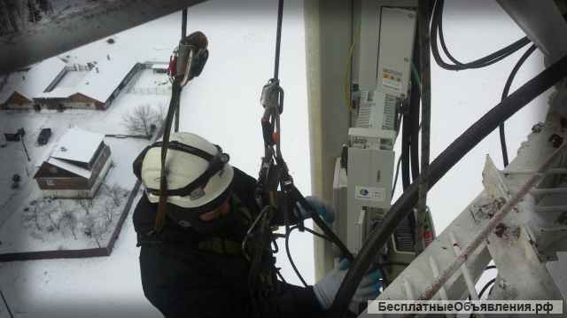 Высотные работы. Альпинисты, окраска фасада, монтаж, мойка балконов, лоджий, окон