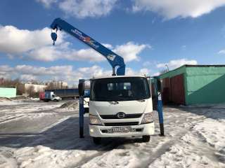 Hino 300 с кму Tadano манипулятор эвакуатор