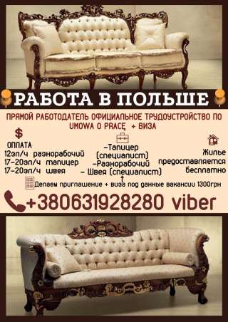 Разнорабочий 12zl на мебель