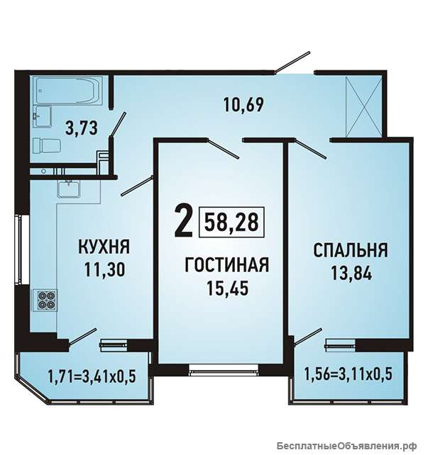 ЖК Губернский 2 к.кв., дом сдан.