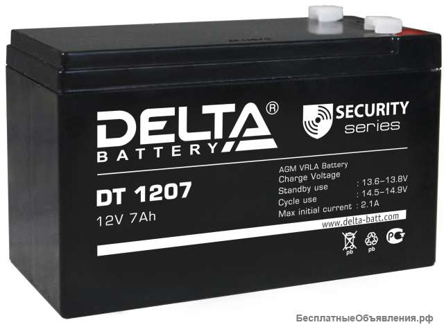 Аккумуляторные батареи Delta, optimus, security Force, восток