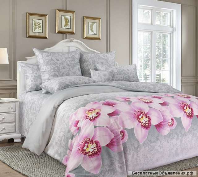 Нежность шелка в хлопковом постельном белье из сатина