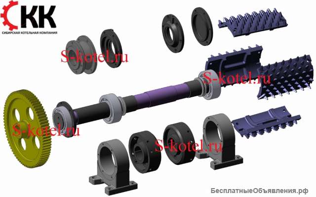Валок неподвижный дробилки ДДЗ-4 и запчасти