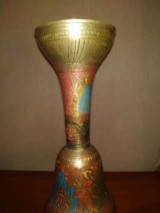Ваза Латунь (СССР) с индийской росписью