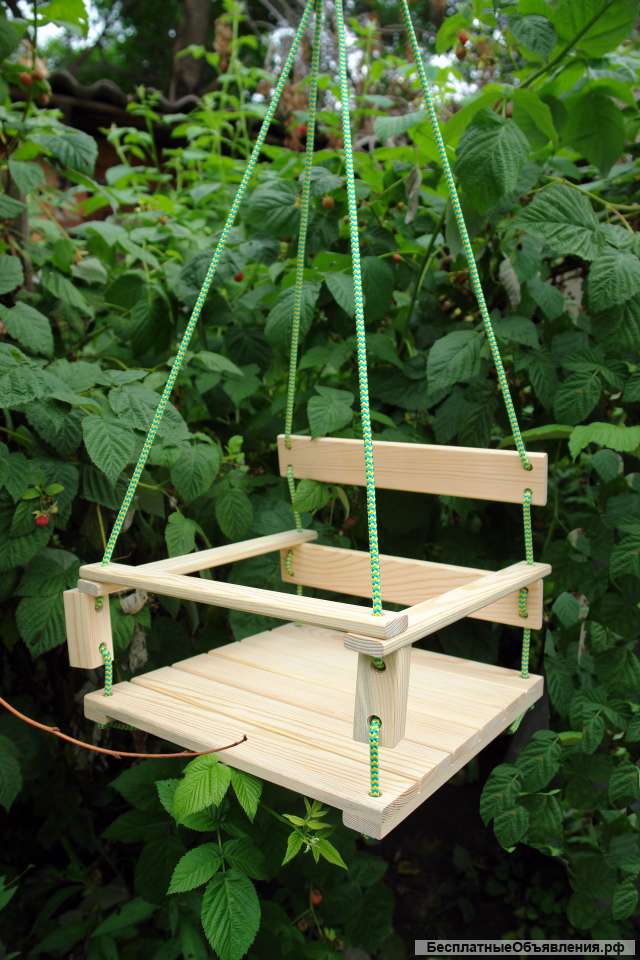 Качели деревянные, подвесные