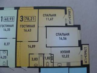 3 кв ККБ жк Губернский без %