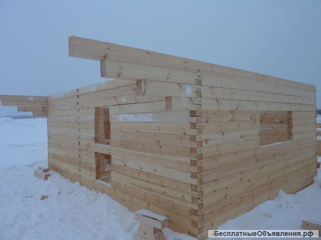 Монтаж сруба