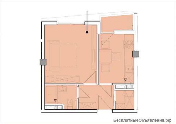 1-комн.квартира на ул.Полтавская
