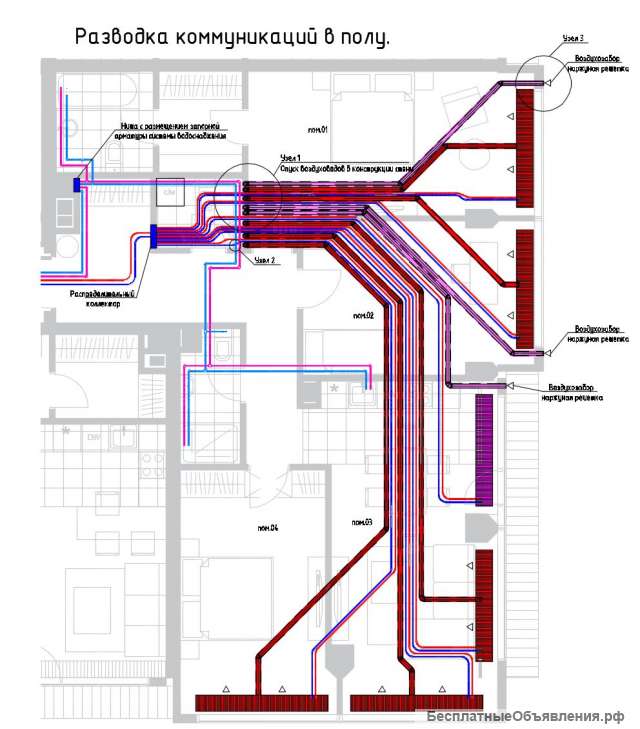 Отопление + вентиляция+ кондиционирование одним внутрипольным доводчиком
