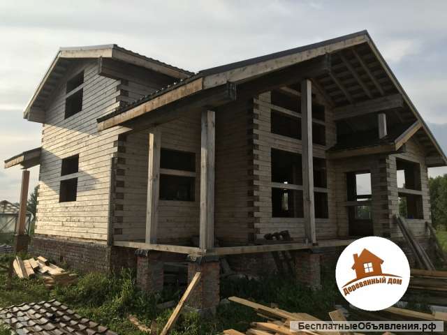 Дома из бруса естественной влажности