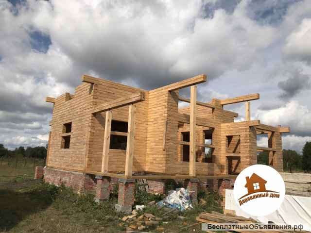 Дома из бруса естественной влажности