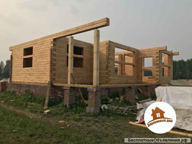 Дома из бруса естественной влажности