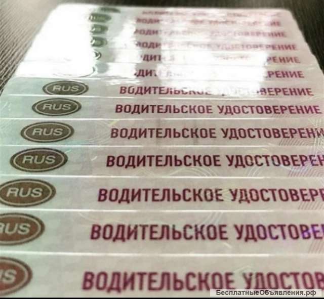 Права водительское удостоверение